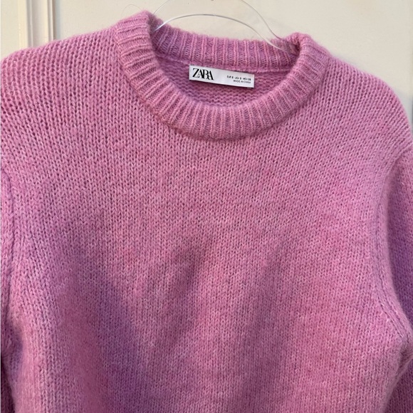 Zara Soft Pink Crew Neck Sweater - Picture 2 of 2